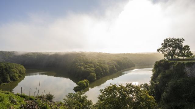 Vue sur la forêt et le lac de Mervent - Fontenay-Vendée - 85