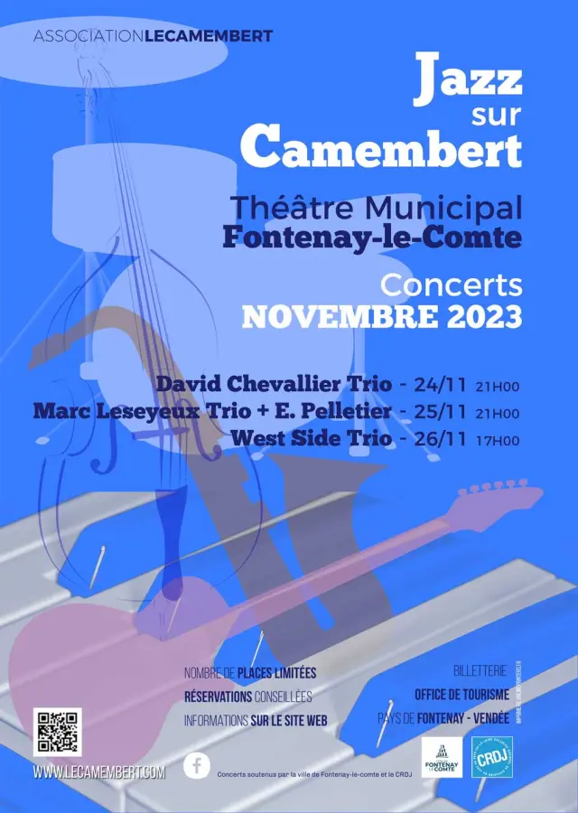 Affiche Jazz sur Camembert 2023 Fontenay-le-Comte