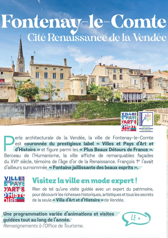 Couv Carte Touristique De Fontenay Le Comte 2024