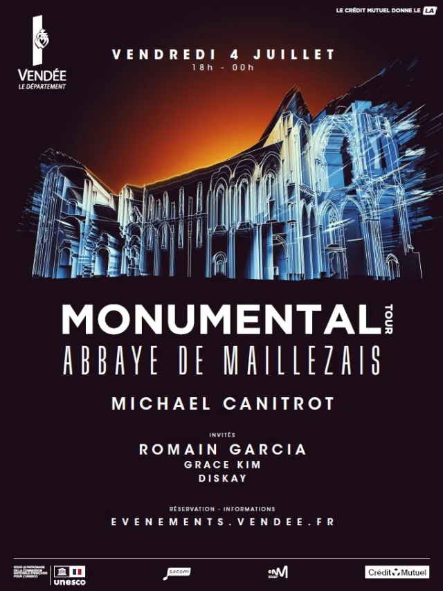Monumental Tour 2025 Abbaye Maillezais Mickael Canitrot