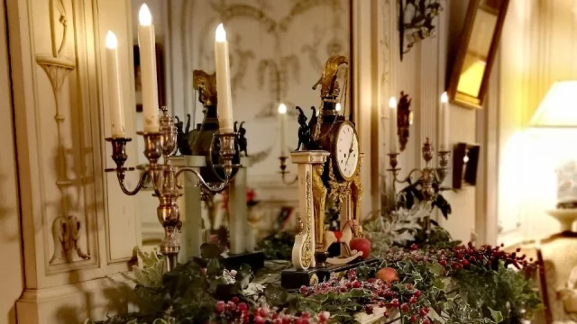 Chateau De Terre Neuve Cheminee Deco De Noel