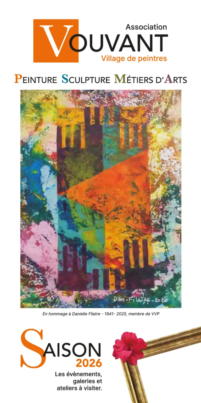 Couverture programme 2026 Vouvant Village de Peintres
