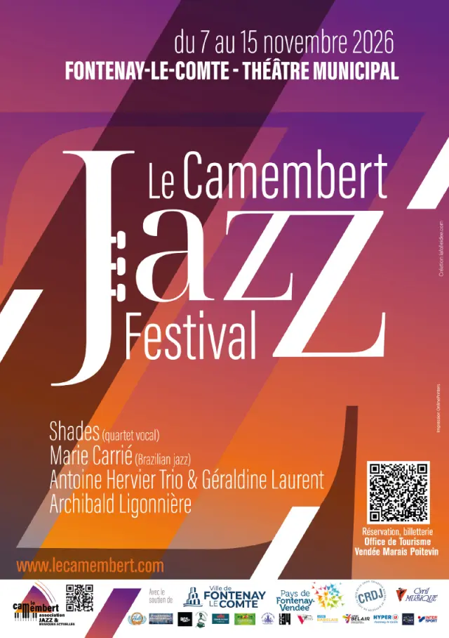 Affiche Camembert Jazz Festival 2026 Fontenay-le-Comte
